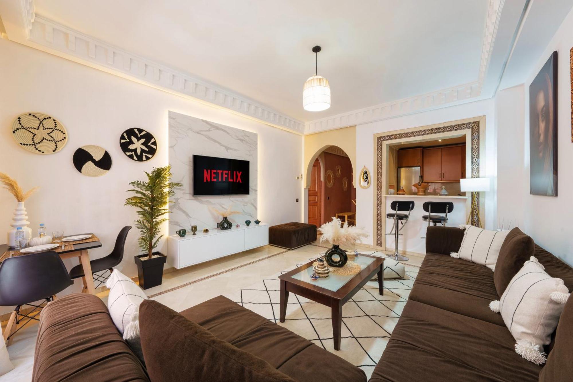 Appartement Chic Gueliz Plaza Avec Vue Марракеш Экстерьер фото