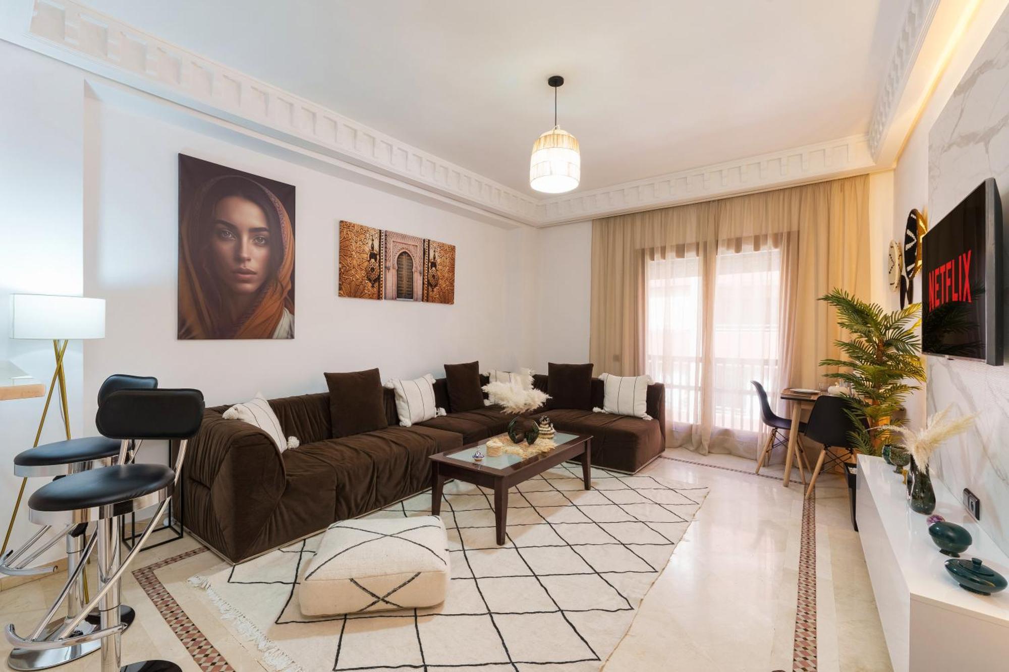 Appartement Chic Gueliz Plaza Avec Vue Марракеш Экстерьер фото