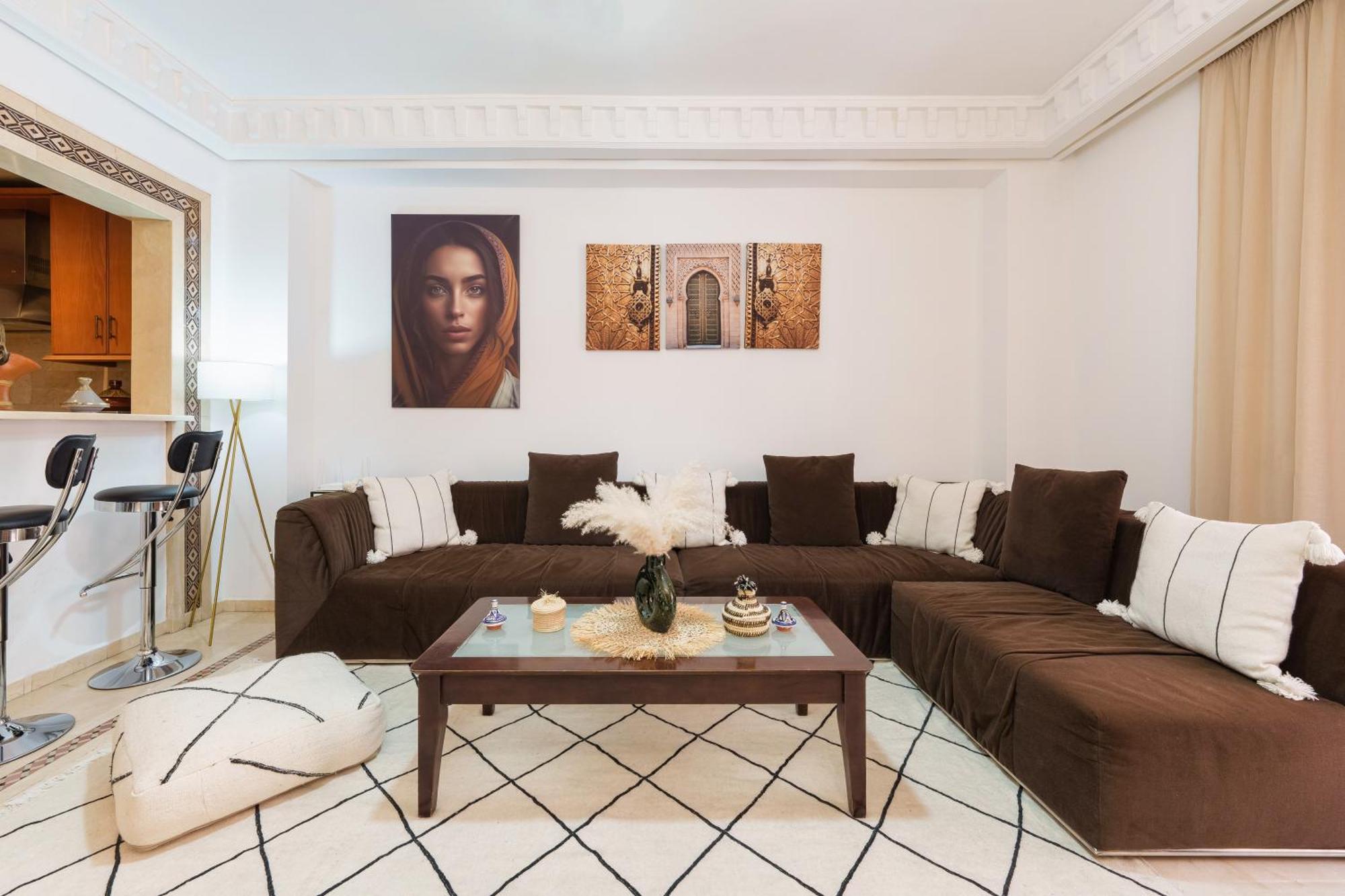 Appartement Chic Gueliz Plaza Avec Vue Марракеш Экстерьер фото